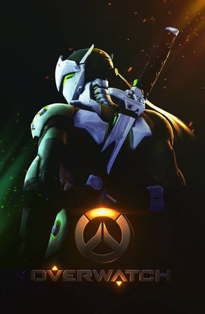 Genji Shimada Back Overwatch Wallpaper