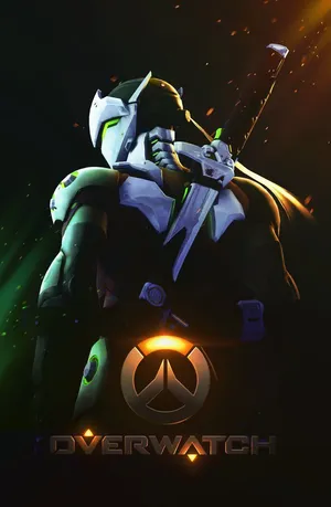 Genji Shimada Back Overwatch Wallpaper