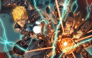 Genos Unleashing His Full Potential Wallpaper