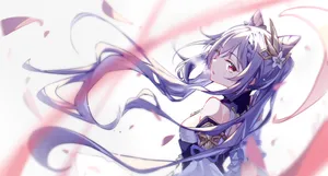 Genshin Impact Pretty Keqing Wallpaper