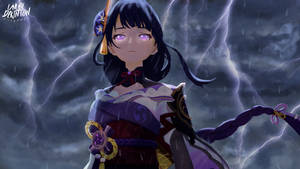 Genshin Impact Raiden Shogun Sad Wallpaper