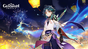 Genshin Impact Xiao Lantern Festival Wallpaper