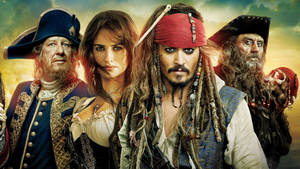 Geoffrey Rush Captain Hector Barbossa Pirates Of The Caribbean Wallpaper