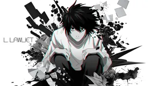 Geometric Art Death Note L Wallpaper