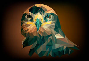 Geometric Eagle Art Wallpaper