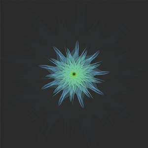 Geometric Glowing Flower Wallpaper