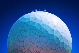 Geometric Sphere Computer Lock Screen Wallpaper