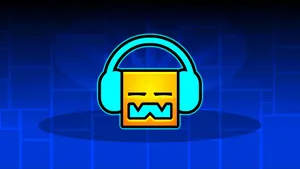 Geometry Dash Logo Wallpaper