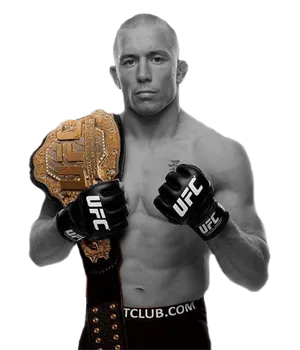 Georges St-pierre - The Golden Champ Of Mma Wallpaper