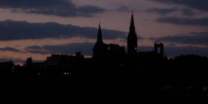 Georgetown University At Night Wallpaper