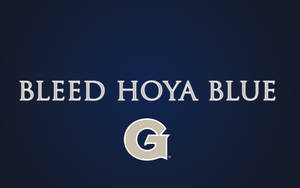 Georgetown University Bleed Hoya Blue Wallpaper