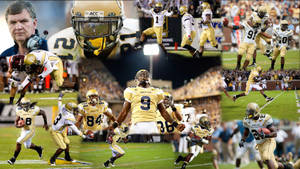 Georgia Tech Varsity Player Collage Wallpaper