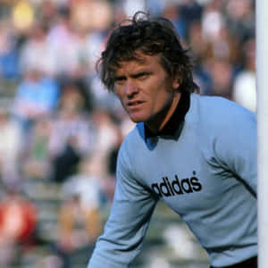 German Former Professional Football Goalkeeper Sepp Maier On The Field Wallpaper