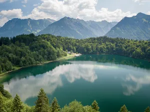 Germany Freibergsee Mountain Lake Wallpaper
