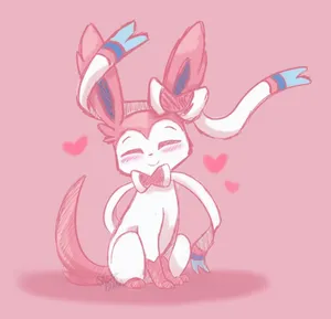 Get Charmed By This Cute Sylveon Wallpaper