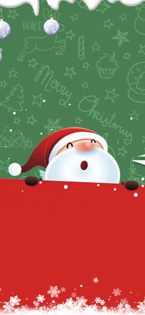 Get Festive This Christmas With A Red Christmas Iphone! Wallpaper