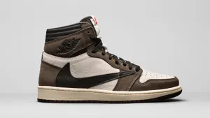 Get Fresh And Fly With The New Travis Scott Jordan 1 Wallpaper