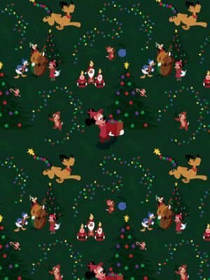 Get Into The Christmas Spirit With A Disney Ipad! Wallpaper