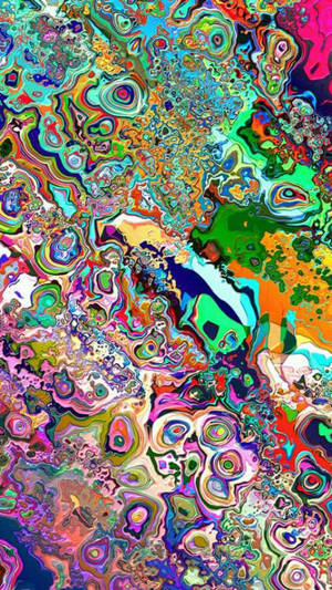 Get Into The Groove With Trippy Phone. Wallpaper