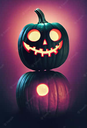 Get Into The Halloween Spirit With Neon Colors Wallpaper