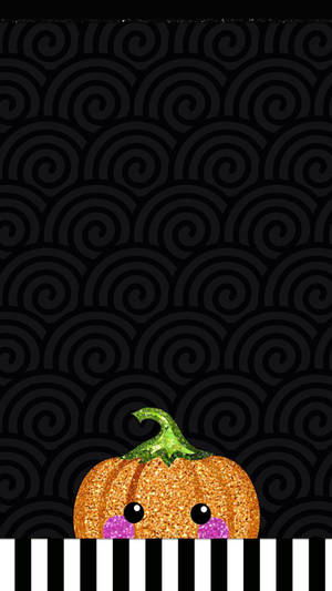 Get Into The Halloween Spirit With This Ultra-cute Phone Background! Wallpaper