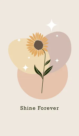 Get Lost In A Garden Of Beauty With A Sunflower Aesthetic Iphone Wallpaper
