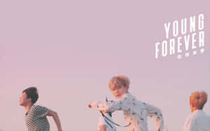 Get Lost In The Dreamy Pink Aesthetic Of Bts With This Desktop Wallpaper Wallpaper