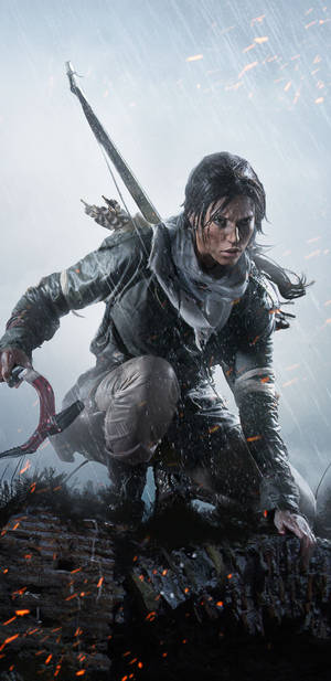 Get On The Go With The All New Lara Croft Iphone Wallpaper