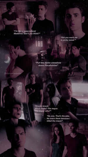 Get Ready For A Supernatural Adventure With The Vampire Diaries Iphone Wallpaper