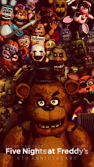 Get Ready For A Thrilling Adventure Of Horror And Excitement In Five Nights At Freddys Sister Location Wallpaper