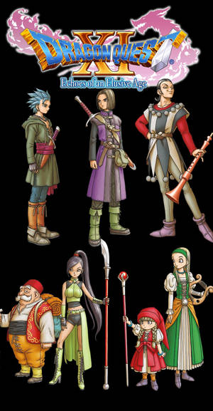 Get Ready For Adventure With The Dragon Quest Iphone Wallpaper