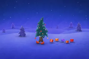 Get Ready For Christmas With This Glowing Simple Christmas Ipad Wallpaper