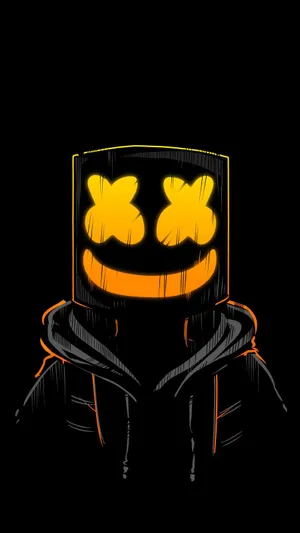 Get Ready For The New Tech Future With Marshmallo Neon Iphone Wallpaper