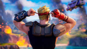 Get Ready For Thrilling Fortnite Gamer Action Wallpaper