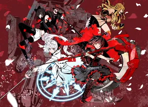 Get Ready To Be Enthralled By The Exciting Manga Series Rwby. Wallpaper