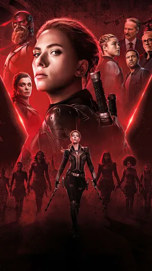 Get Ready To Be The Black Widow With This Sleek Iphone! Wallpaper