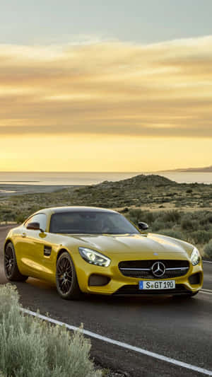 Get Ready To Cruise In Style With A Mercedes Benz Iphone Wallpaper