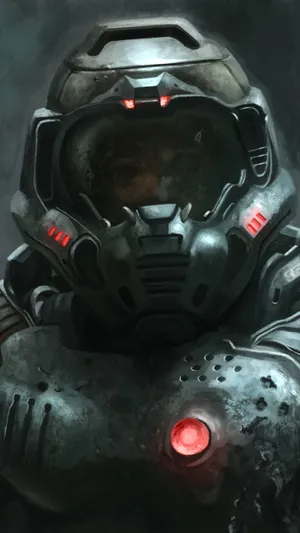 Get Ready To Eliminate Your Enemies With Doom On Your Iphone Wallpaper