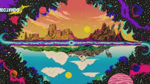 Get Ready To Take A Trip With This Dope Trippy Vibe Wallpaper