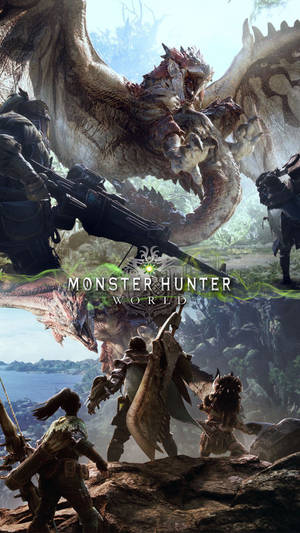 Get Ready To Take On Your Ultimate Adventure With Monster Hunter On Your Next Smartphone! Wallpaper