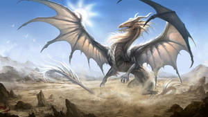 Get The Coolest Dragon With Sharp Razor Wings Wallpaper