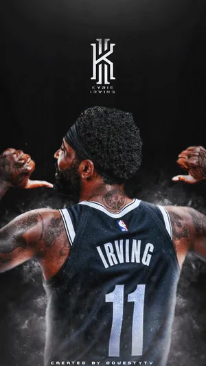 Get The Latest Kyrie Iphone To Stay Connected Wallpaper