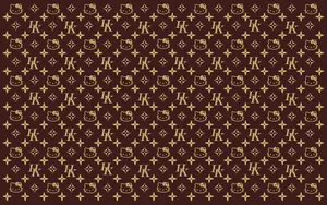 Get The Luxurious Look And Feel Of Louis Vuitton On Your Desktop With This Sophisticated Wallpaper Wallpaper