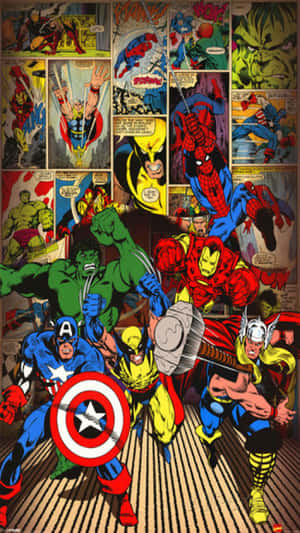 Get The Newest Marvel And Dc Phone And Enjoy The Latest Superhero Action Wallpaper