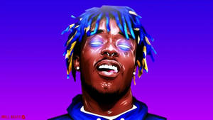 Get Your Desktop Lit Up With This Stylish Lil Uzi Design Wallpaper