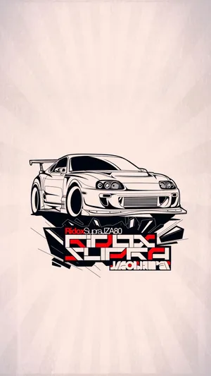 Get Your Fix Of Japanese Racing Style With Jdm Art Wallpaper