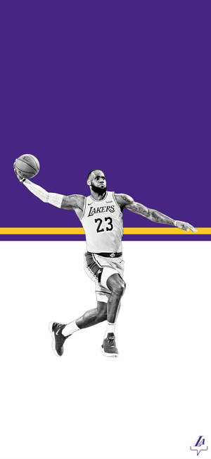 Get Your Lakers Pride Anywhere You Go With A Lakers Iphone Wallpaper