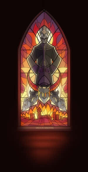 Ghost Band Glass Window Wallpaper