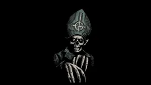Ghost Band Papa Nihil Skull Face Drawing Fanart Wallpaper