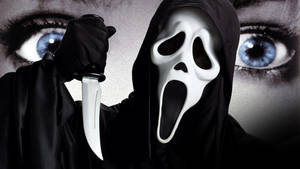 Ghostface Eyes Horror Art Wallpaper